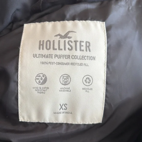 Hollister Mini Zip Puffer Vest XS - Picture 2 of 4